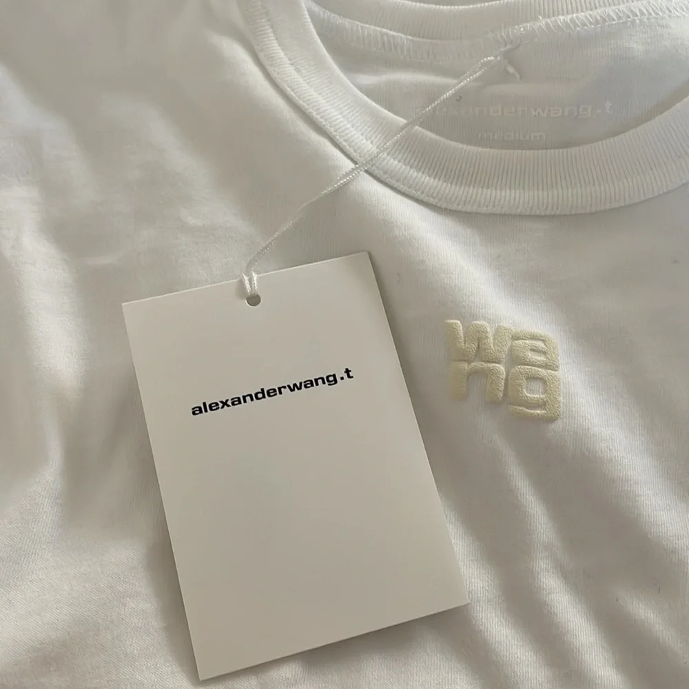 Alexander Wang Logo Tee Size M - Picture 6 of 8